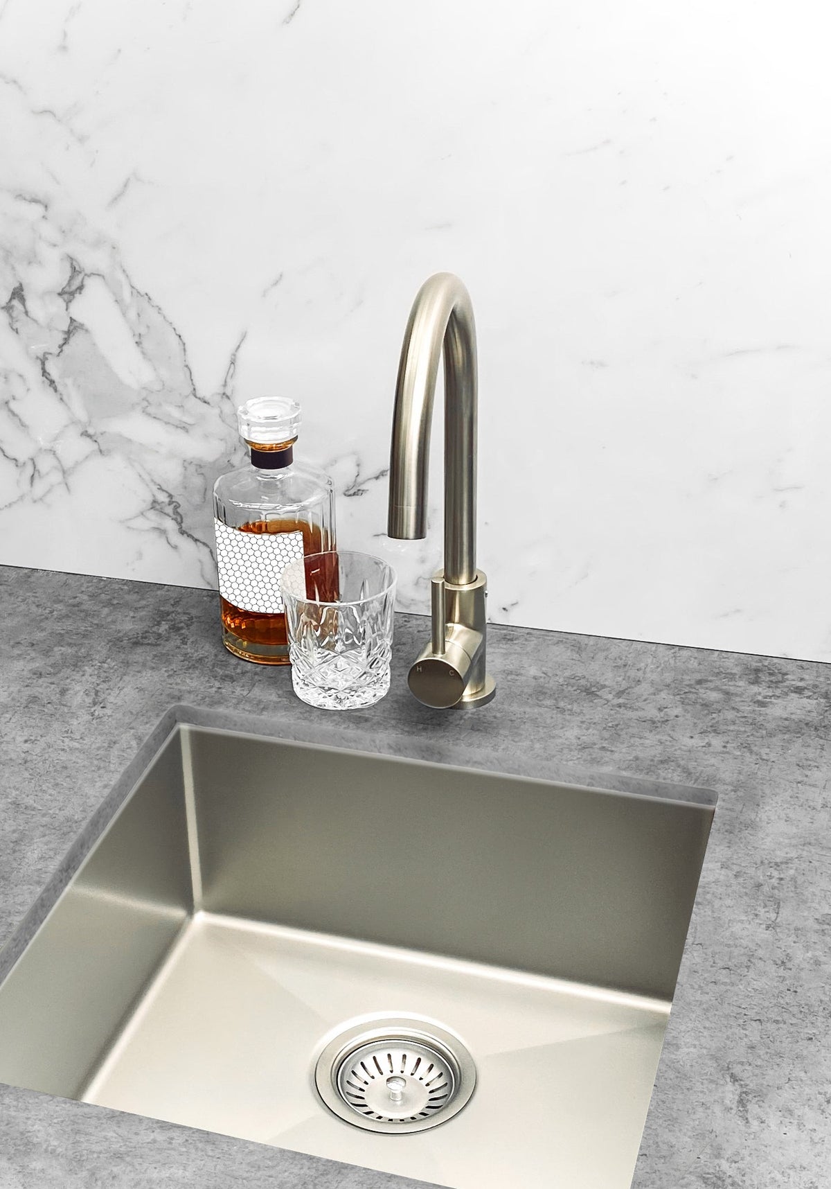 Meir Sink Strainer and Waste Plug Basket with Stopper