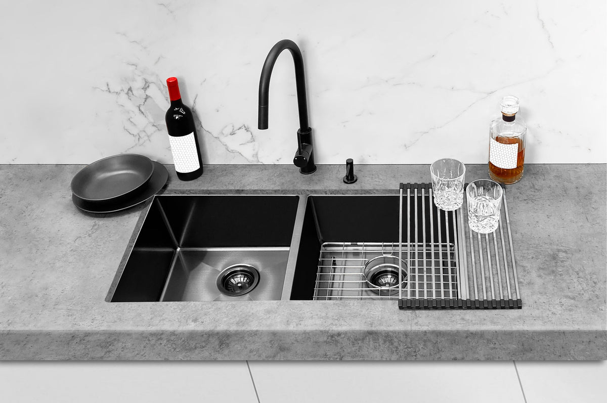 Meir Kitchen Sink Double Bowl 860 x 440