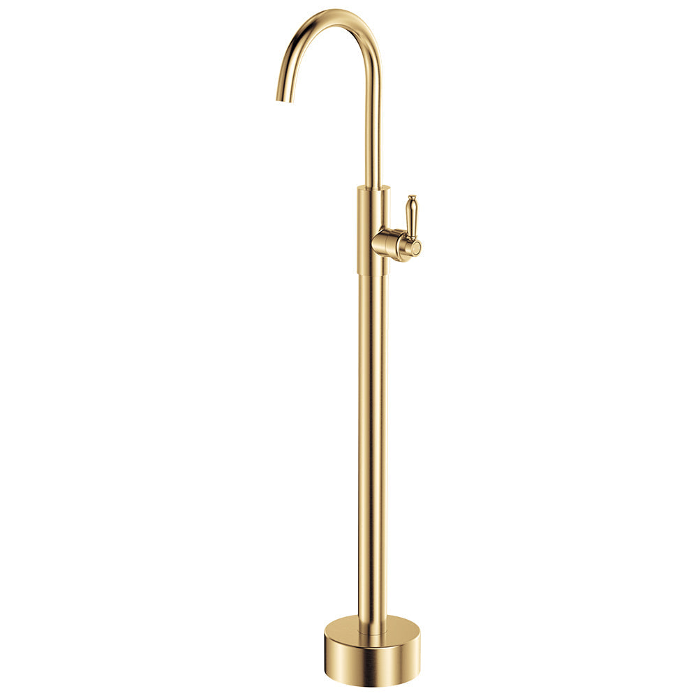 Eleanor Floor Mounted Basin/Bath Mixer - Urban Brass / Urban Brass