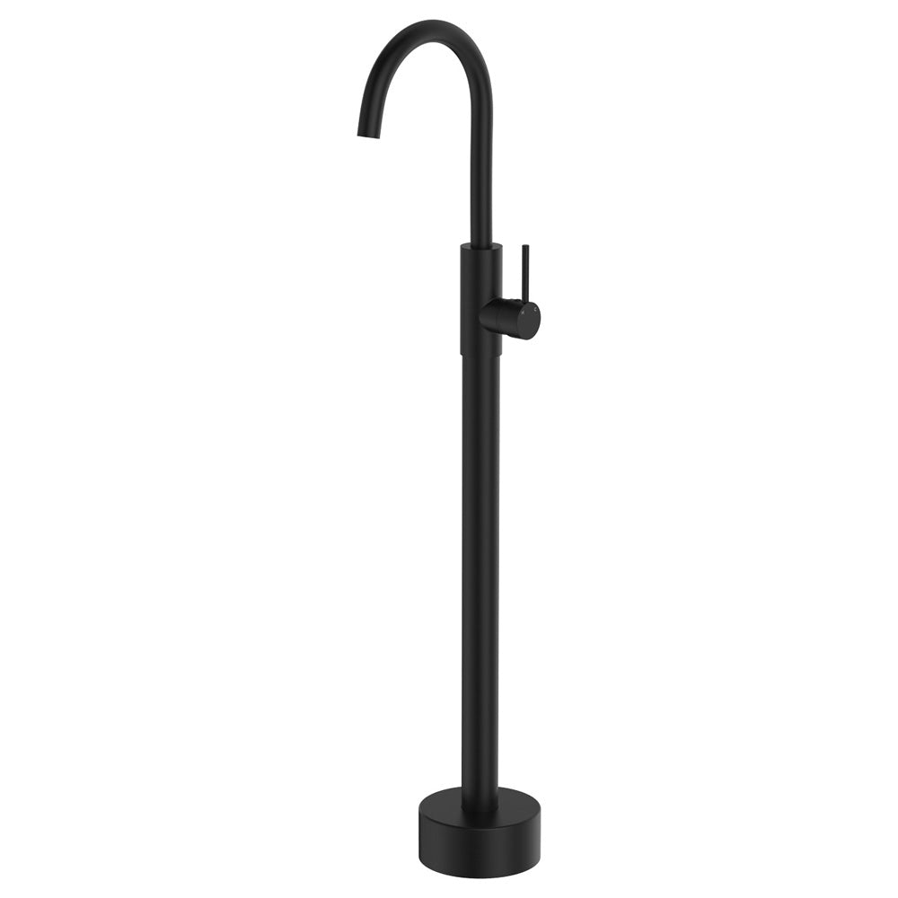 Kaya Floor Mounted Bath Mixer - Matte Black