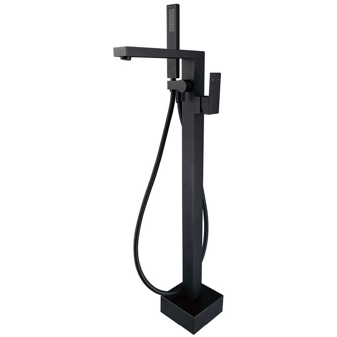 Jet Matte Black Floor Standing Mixer &amp; Shower - Default