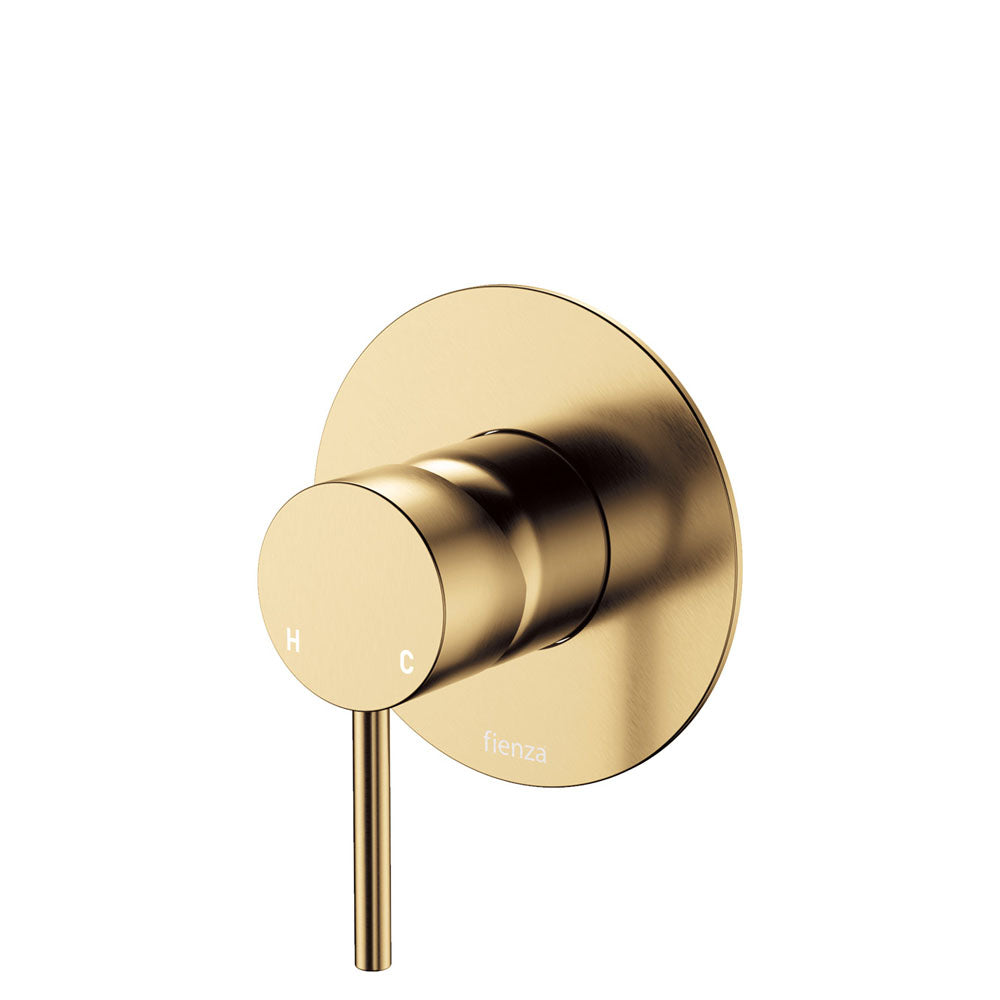 Kaya Wall Mixer, Small Round Plate - Urban Brass