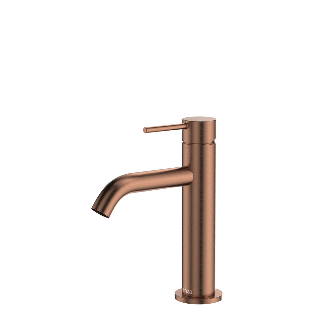 Kaya Basin Mixer - Brushed Copper