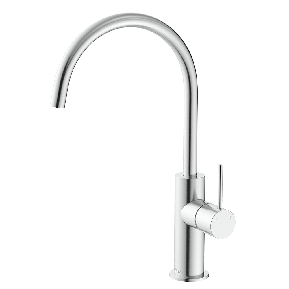 Kaya Outdoor Sink Mixer, Brushed Stainless Steel