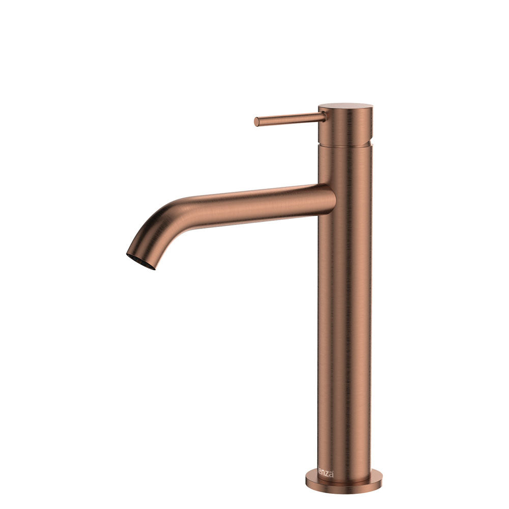 Kaya Medium Basin Mixer - Brushed Copper