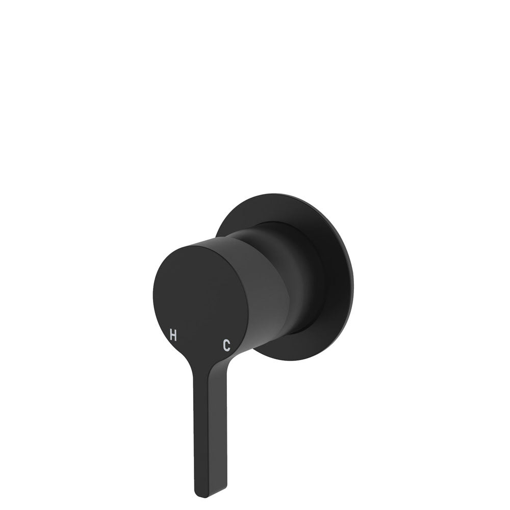 Sansa Wall Mixer, Small Round Plate - Chrome