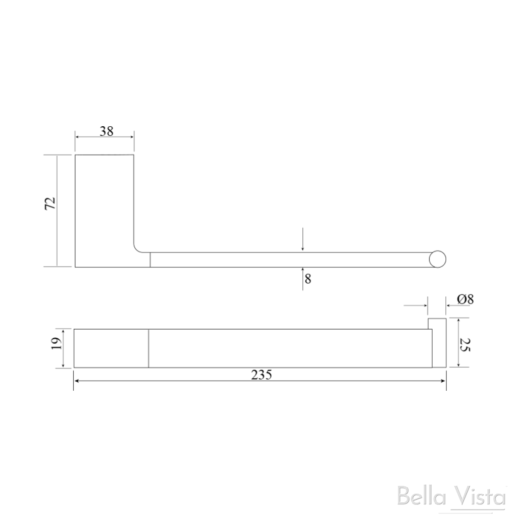 Bella Vista Milos Hand Towel Holder