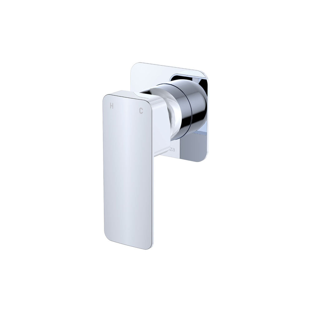 Tono Wall Mixer, Square Plate - Chrome