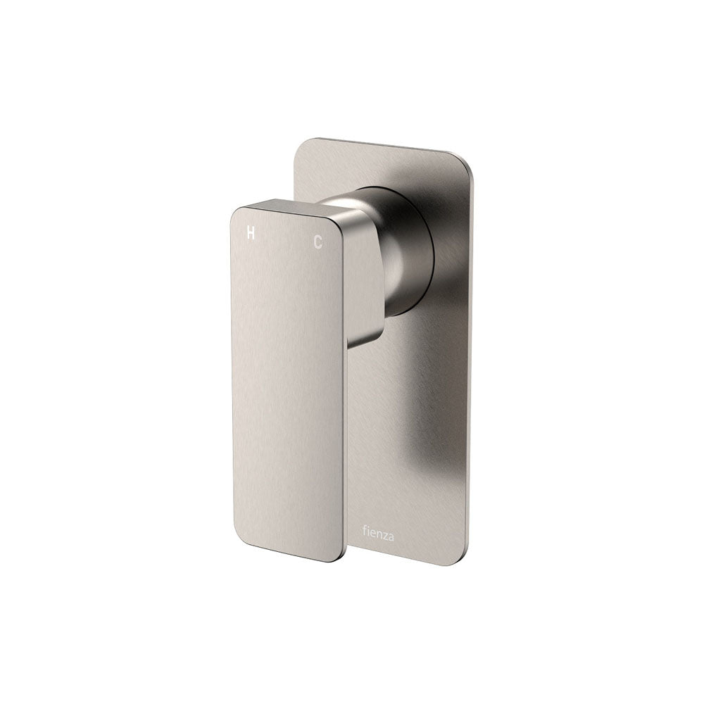 Tono Wall Mixer, Rectangular Plate - Brushed Nickel