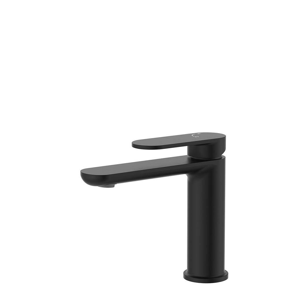 Empire Slim Cold Start Basin Mixer - Matte Black
