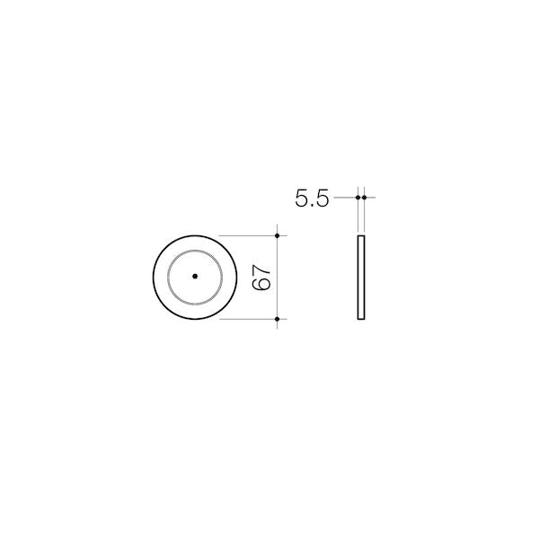 Caroma Invisi Series II® Round Single Flush Custom Buttons