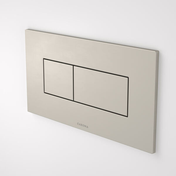 Caroma Invisi Series II® Rectangle Dual Flush Plate & Buttons (Metal)