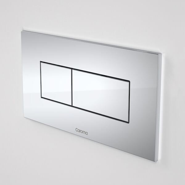 Caroma Invisi Series II® Rectangle Dual Flush Plate & Buttons (Metal)
