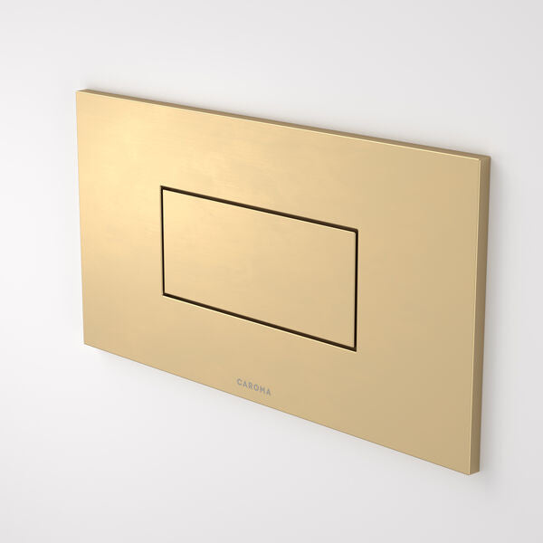 Caroma Invisi Series II® Rectangle Metal Single Flush Plate and Buttons