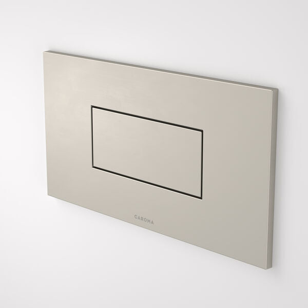 Caroma Invisi Series II® Rectangle Metal Single Flush Plate and Buttons