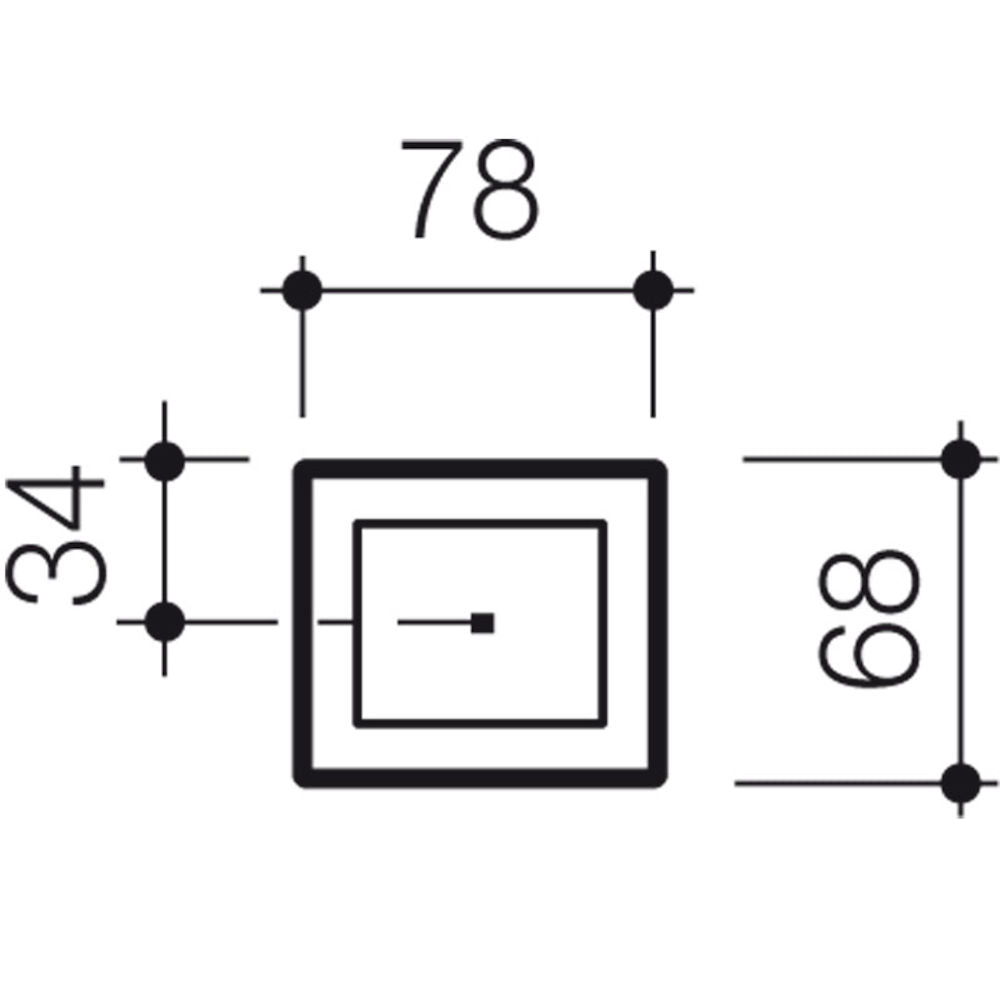 Caroma Invisi Series II® Rectangular Single Flush Custom Button