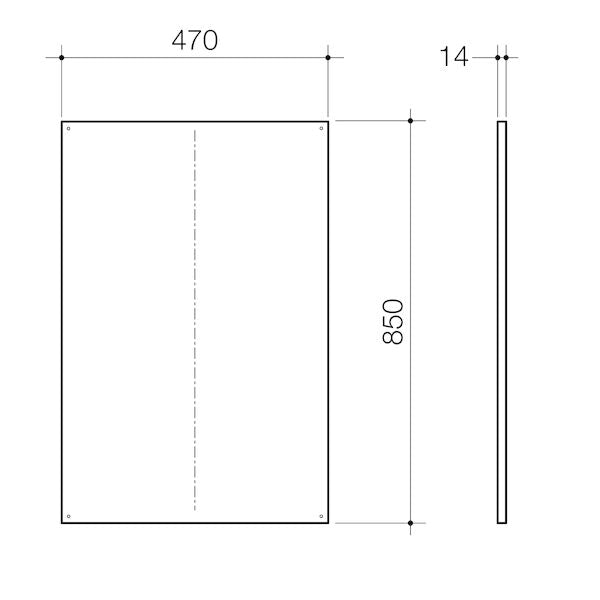 Caroma Invisi Series II® Large Single Flush Access Panel