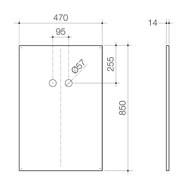 Caroma Invisi Series II Large Care Dual Flush Access Panel Pack