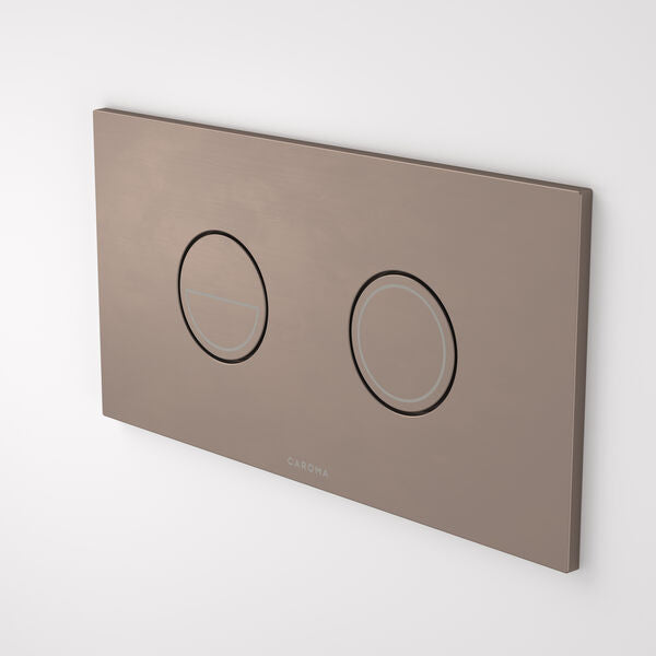 Caroma Invisi Series II® Round Dual Flush Plate & Buttons (Metal)