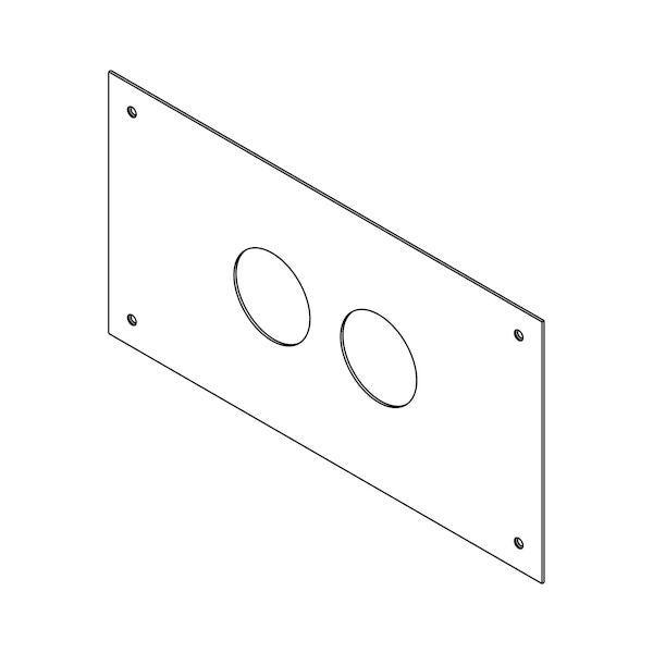 Caroma Invisi Series II Dual Flush Compact Panel & Button Replacement Pack