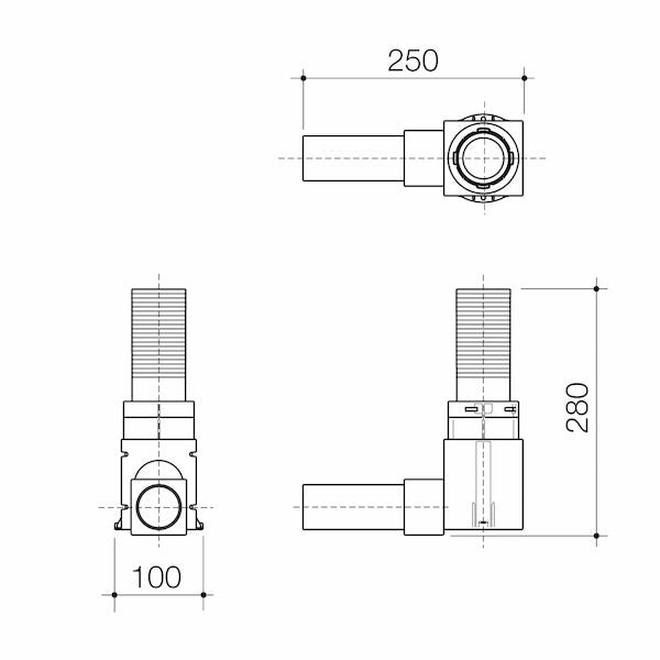 Caroma Invisi II Adjustable Flushpipe - Spare Part