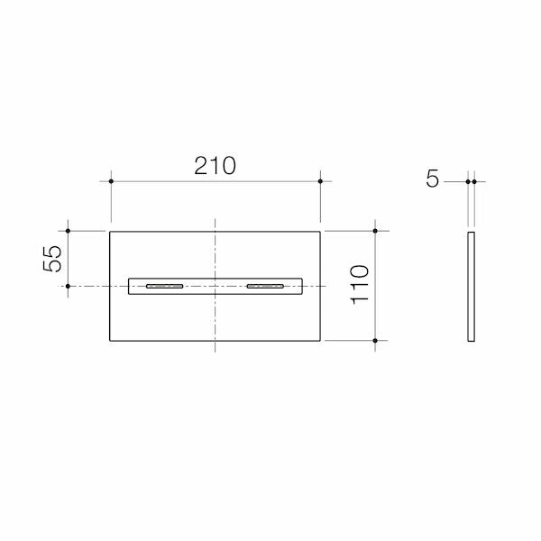 Caroma Smart Command Invisi II Front Panel Only