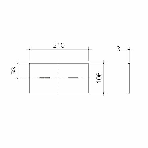 Caroma Smart Command Invisi II Panel