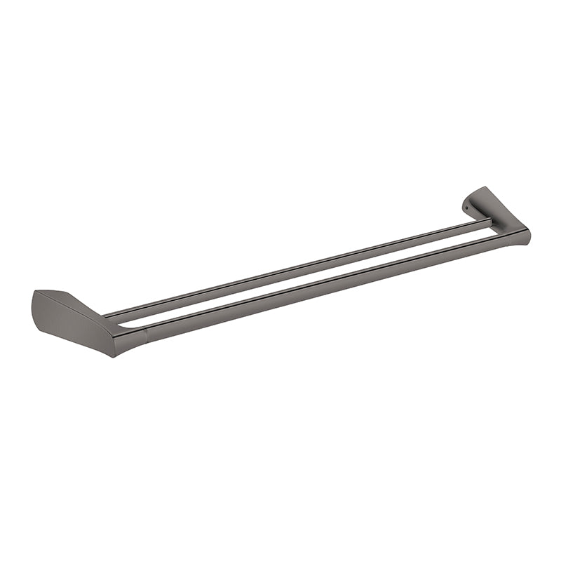 EXON 750mm Double Towel Rail - Gun Metal