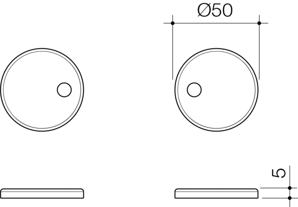 Caroma Toilet Seat Hinge Caps (Urbane / Contura / Rivere)