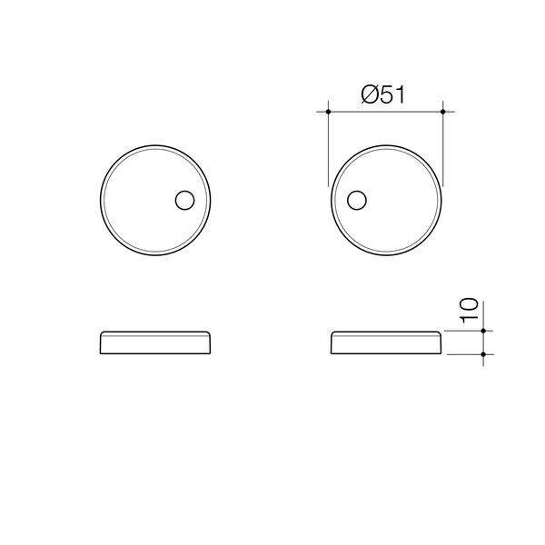 Caroma Toilet Seat Hinge Caps (Liano / Arc / Xena)