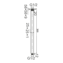 DOCCIA 300 Round Ceiling Dropper (SH G003)