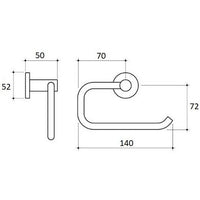 JESS Curved Toilet Roll Holder