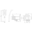 EXON Shower Head on Bracket (TP 2021)