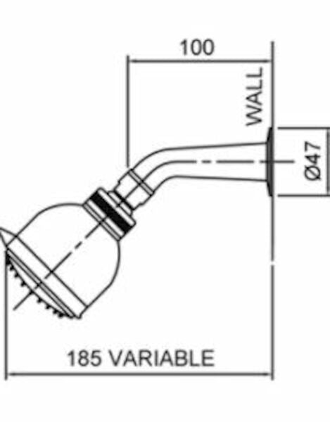 Flexispray BERMUDA WALL SHOWER3 FUNCTION