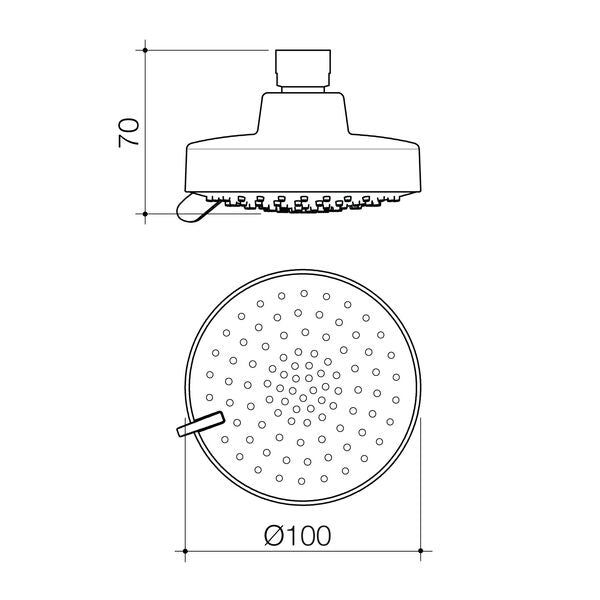 Flexispray Bermuda Shower Rose 3 Function