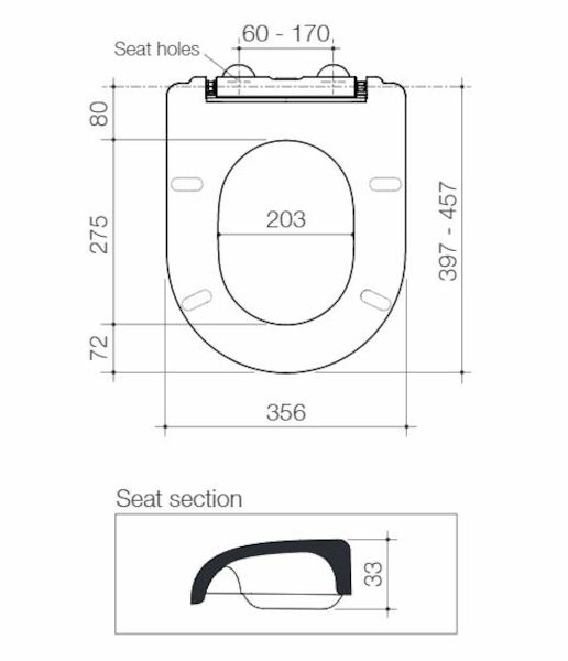 Caroma Liano Soft Close Seat with GermGard®