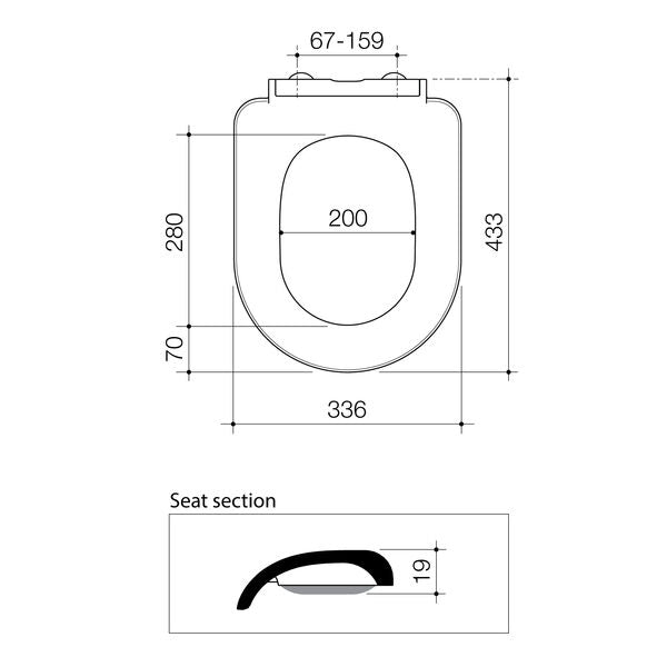 Caroma Urbane® II Toilet Seat