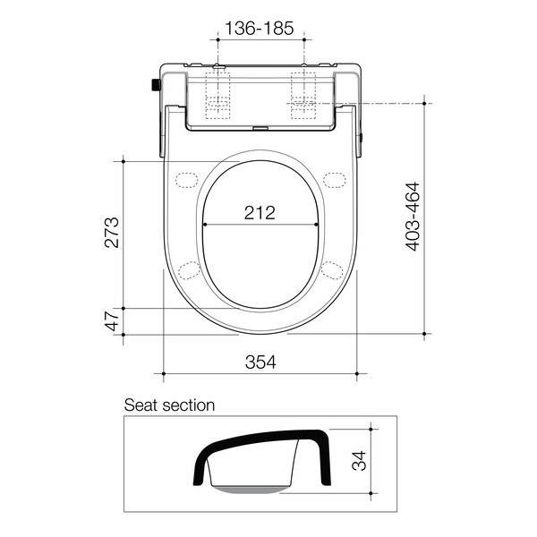 Caroma Livewell Electronic Bidet Seat