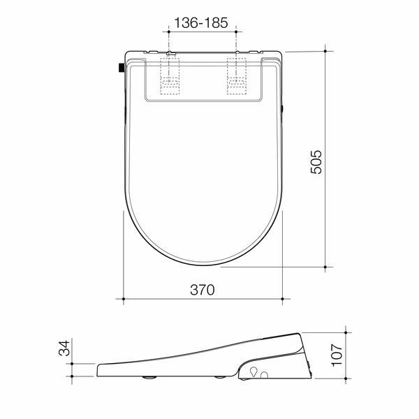 Caroma Livewell Electronic Bidet Seat