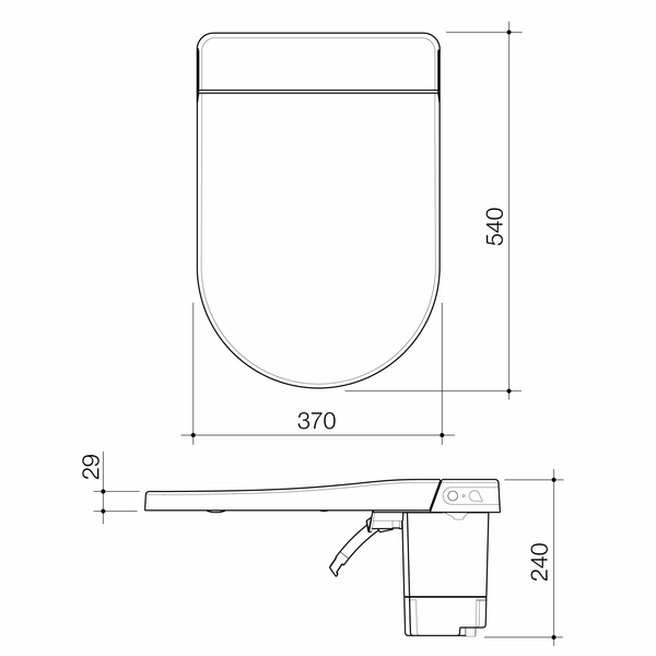 Caroma Urbane® II ELECTRONIC BIDET SEAT GG