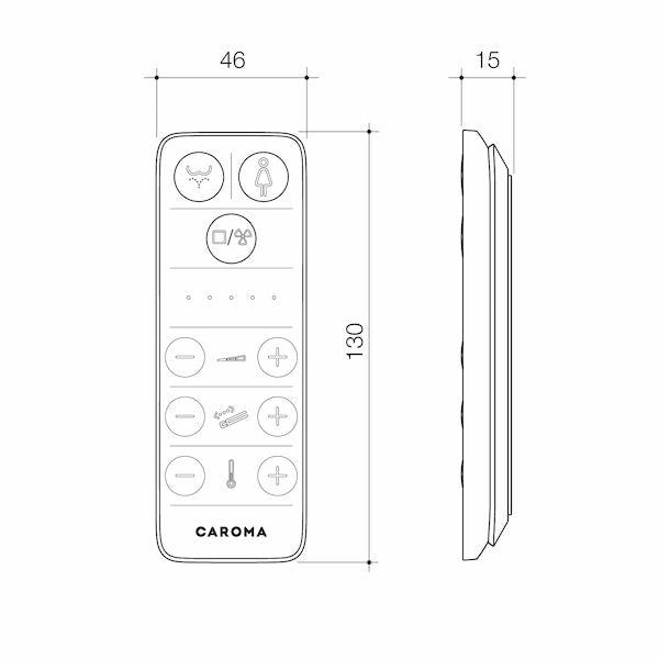 Caroma LiveWell Bidet Seat Remote Control (Spare)