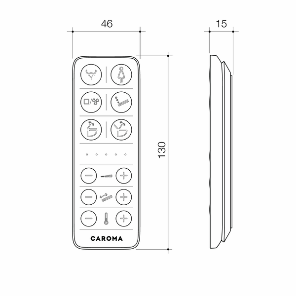 Caroma Urbane® II Bidet Seat Remote Control