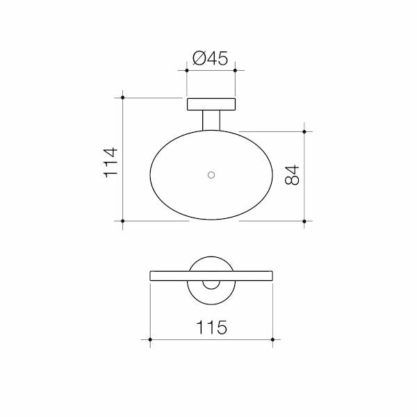 Caroma Cosmo Metal Soap Holder