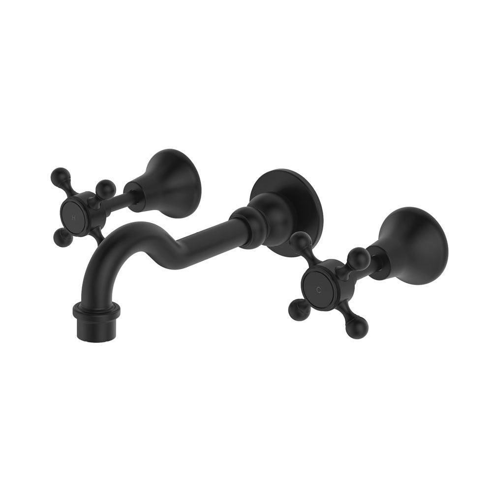 Lillian Basin/Bath Wall Set - Matte Black