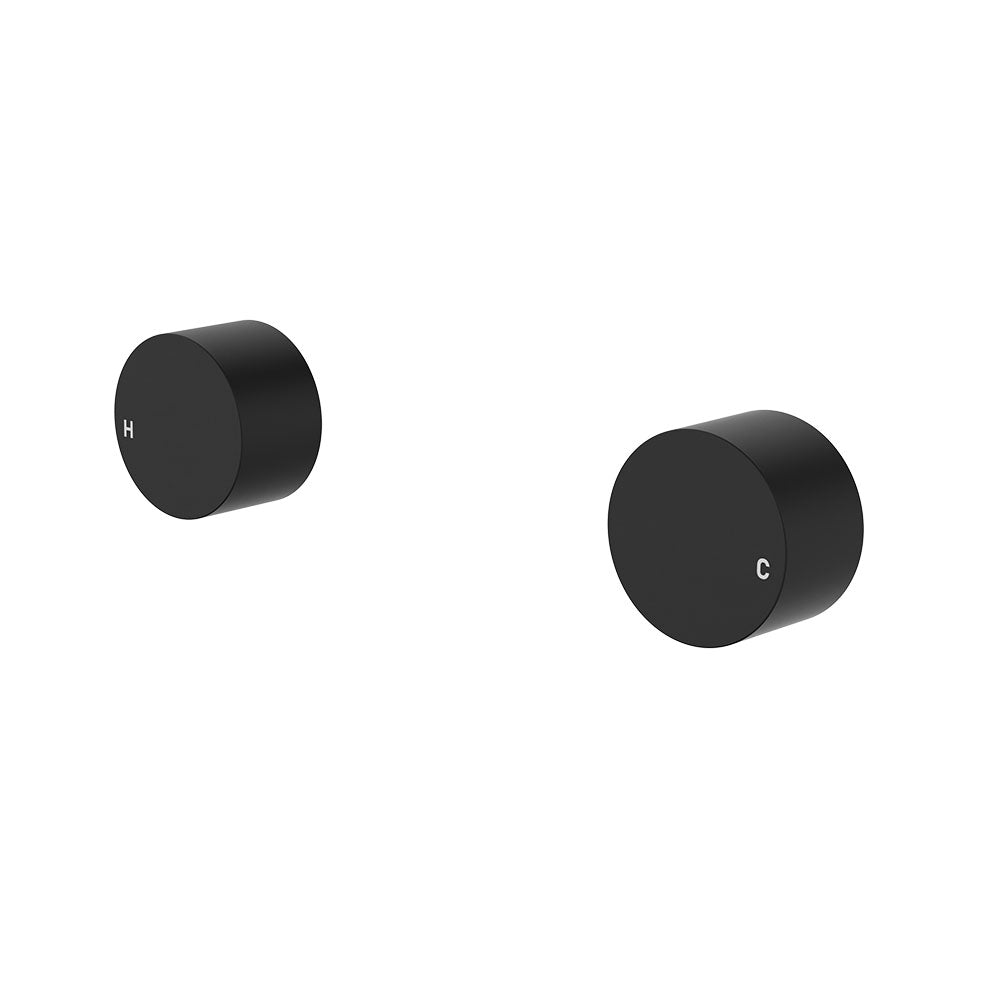 Kaya Round Wall Taps - Matte Black