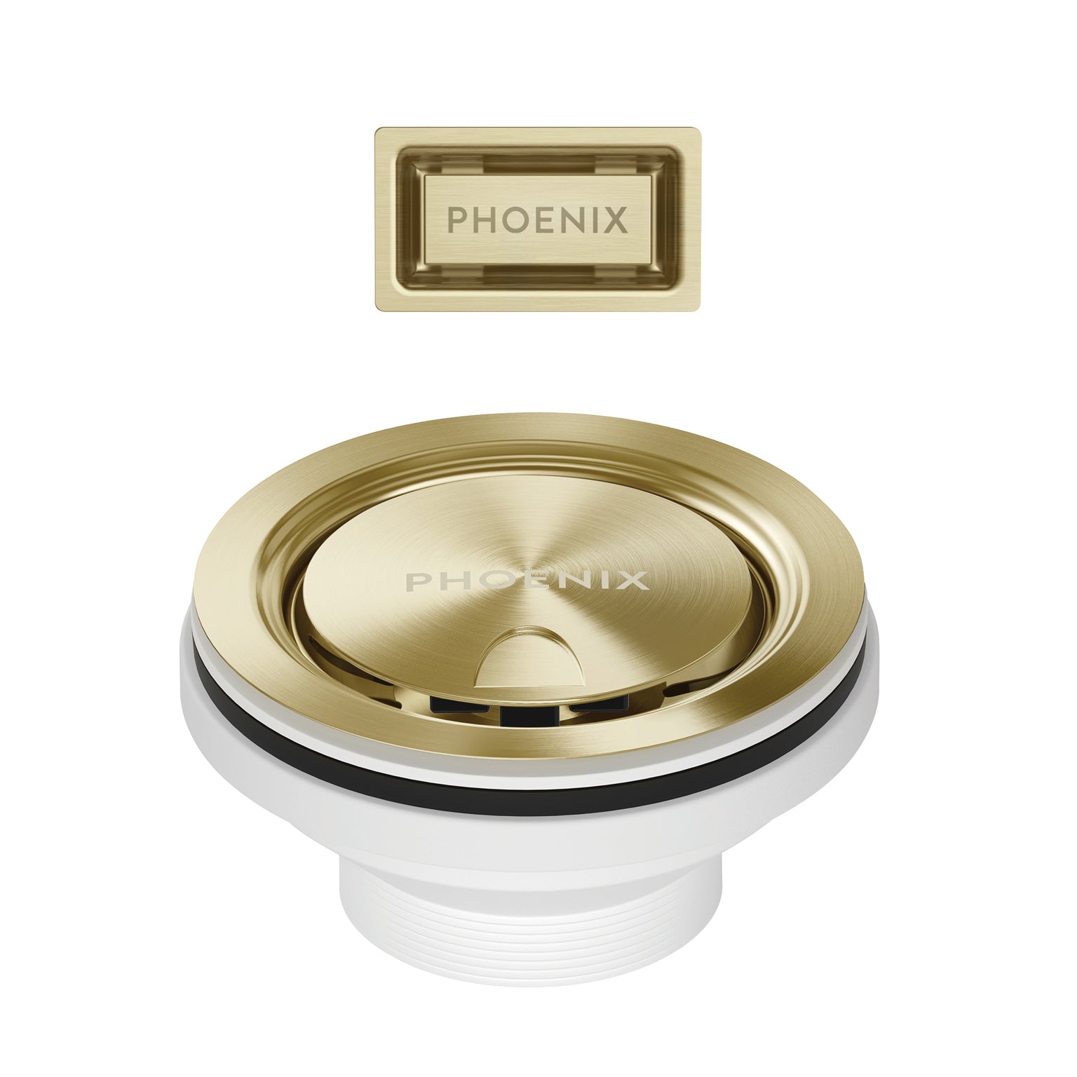 Phoenix Covered Sink Basket Waste with Overflow