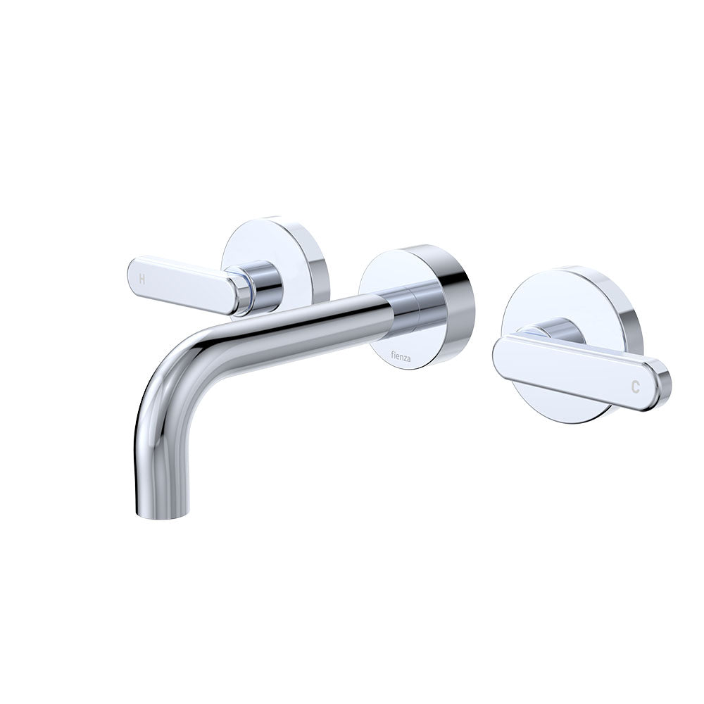 Kaya Wall Set, Lever Taps, 130mm - Brushed Copper