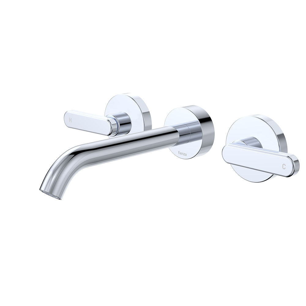 Kaya Wall Set, Lever Taps, 180mm - Brushed Copper