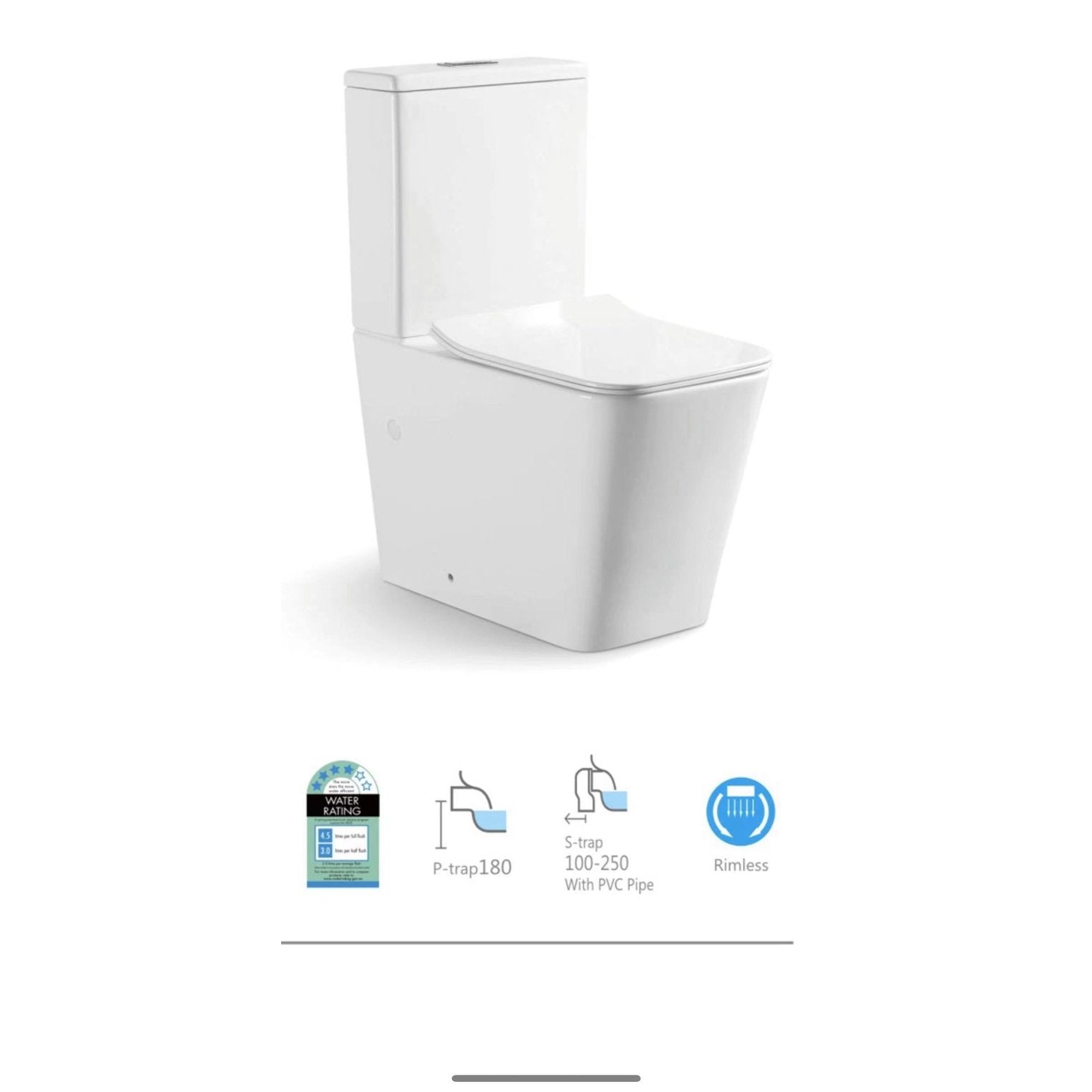 ACQUA-II Toilet Suite - Blue Bathware 