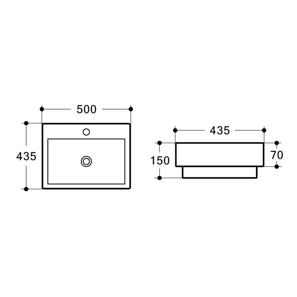 MEGGA-II Half Insert Basin (WB 4034A)